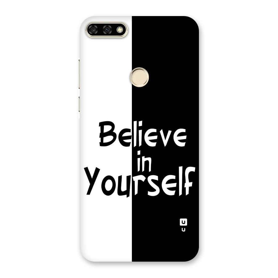 Just Believe Yourself Back Case for Honor 7A