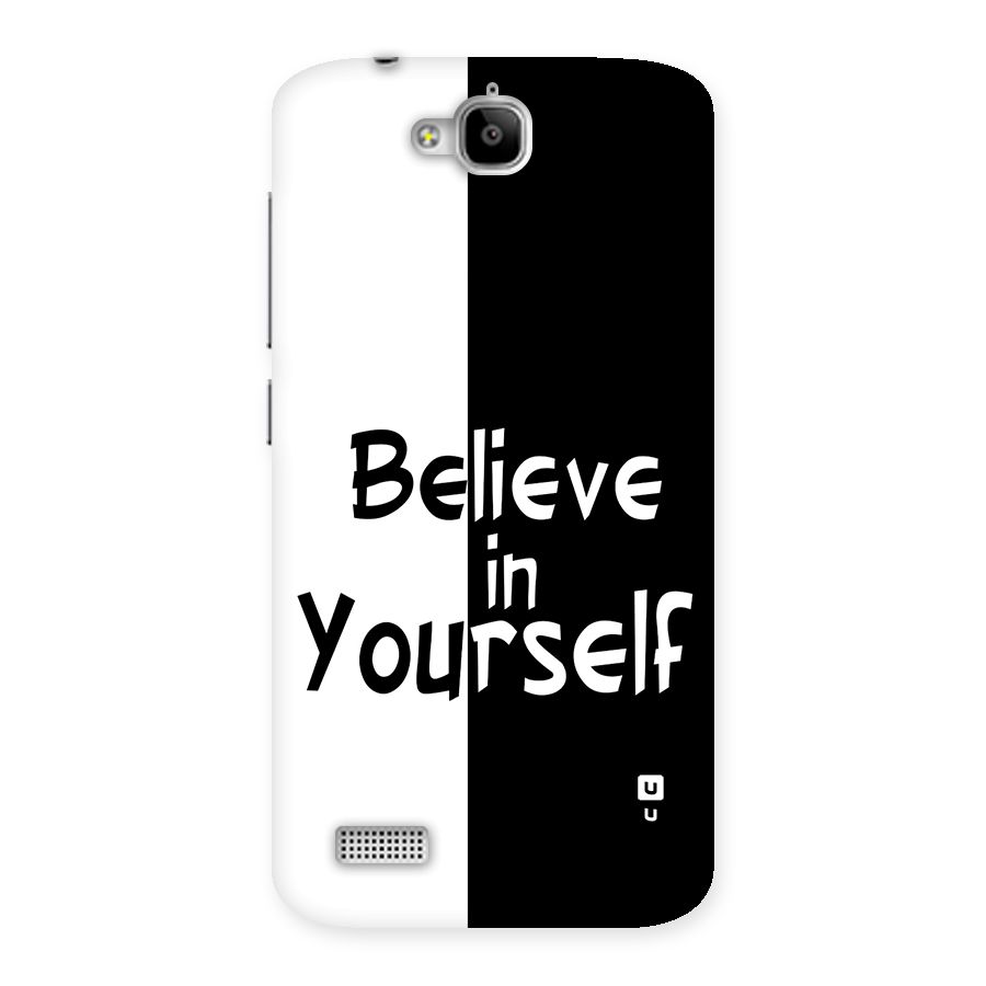 Just Believe Yourself Back Case for Honor Holly