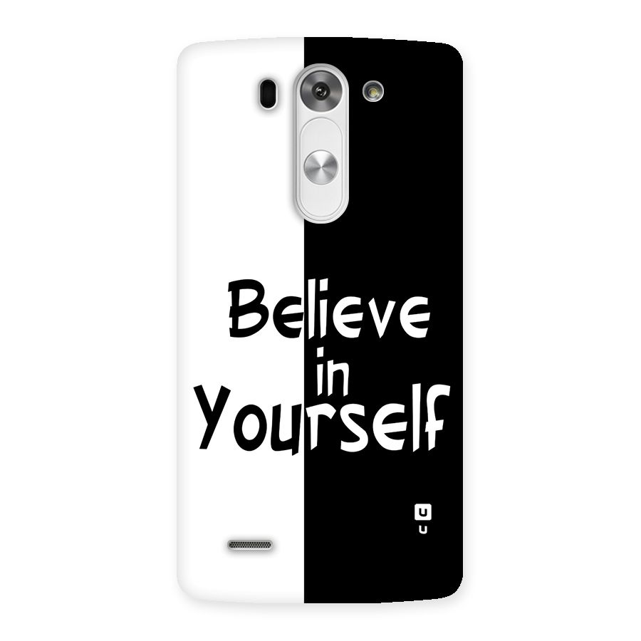 Just Believe Yourself Back Case for LG G3 Mini