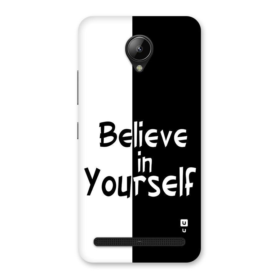 Just Believe Yourself Back Case for Lenovo C2