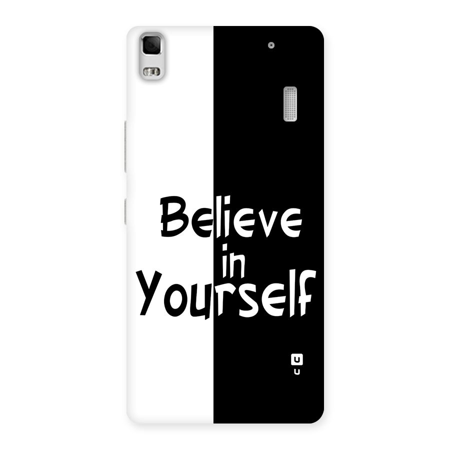 Just Believe Yourself Back Case for Lenovo K3 Note
