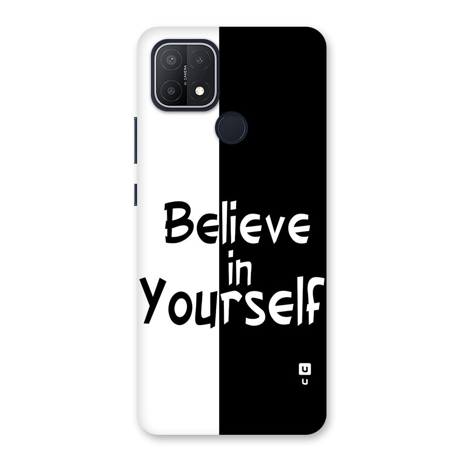 Just Believe Yourself Back Case for Oppo A15