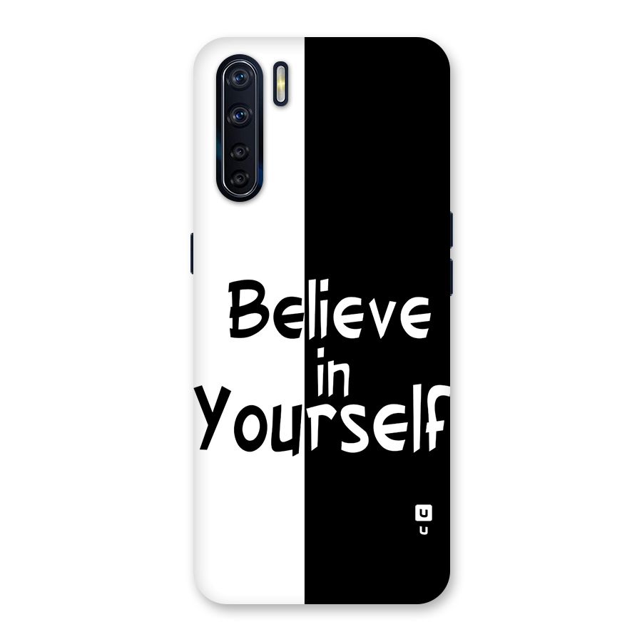 Just Believe Yourself Back Case for Oppo F15