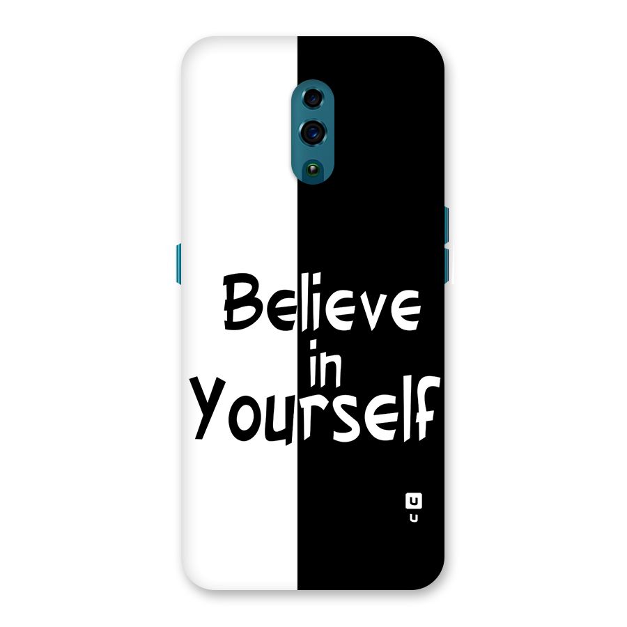 Just Believe Yourself Back Case for Oppo Reno