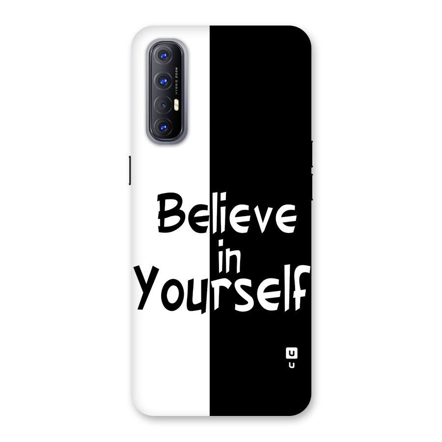 Just Believe Yourself Back Case for Oppo Reno3 Pro