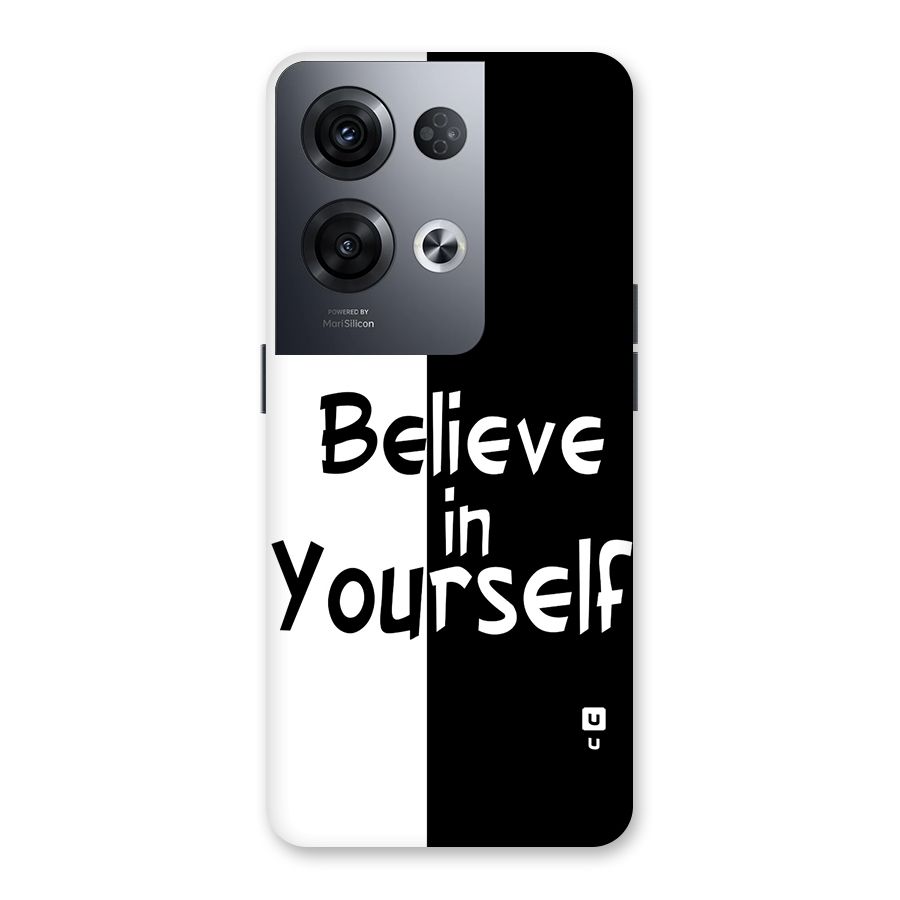 Just Believe Yourself Back Case for Oppo Reno8 Pro 5G