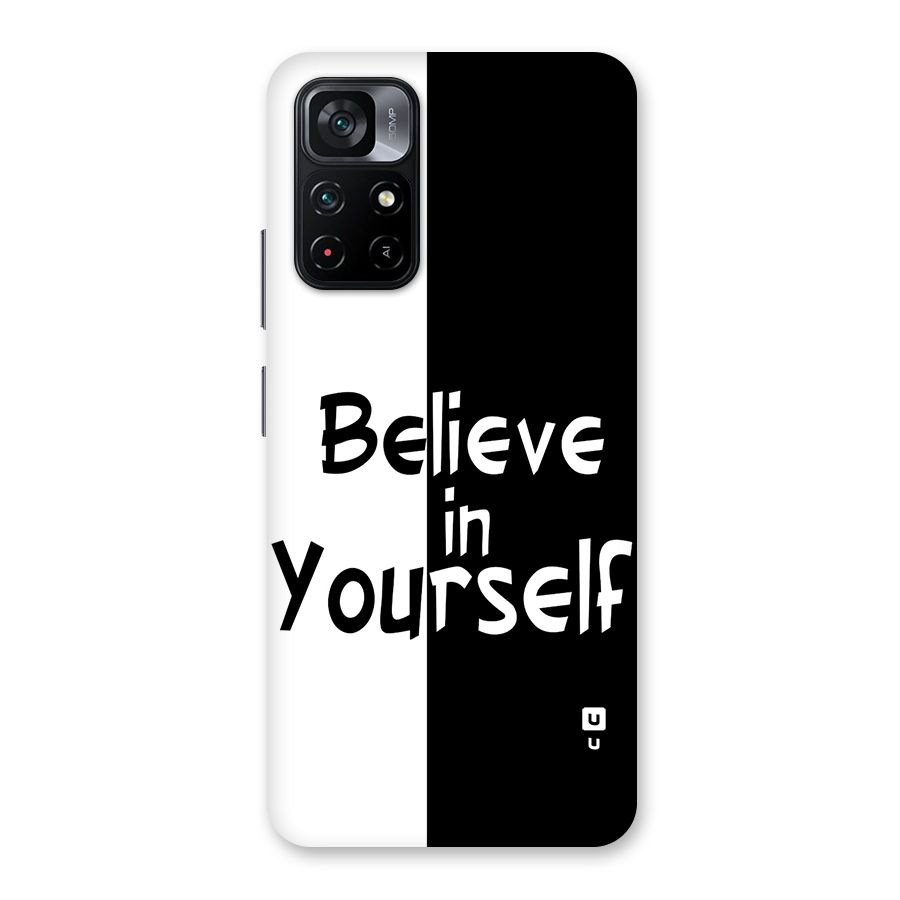 Just Believe Yourself Back Case for Poco M4 Pro 5G