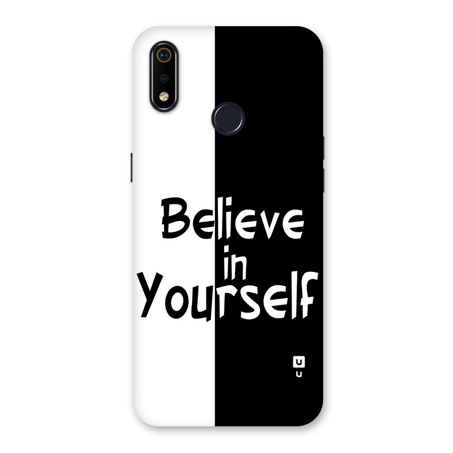 Just Believe Yourself Back Case for Realme 3i