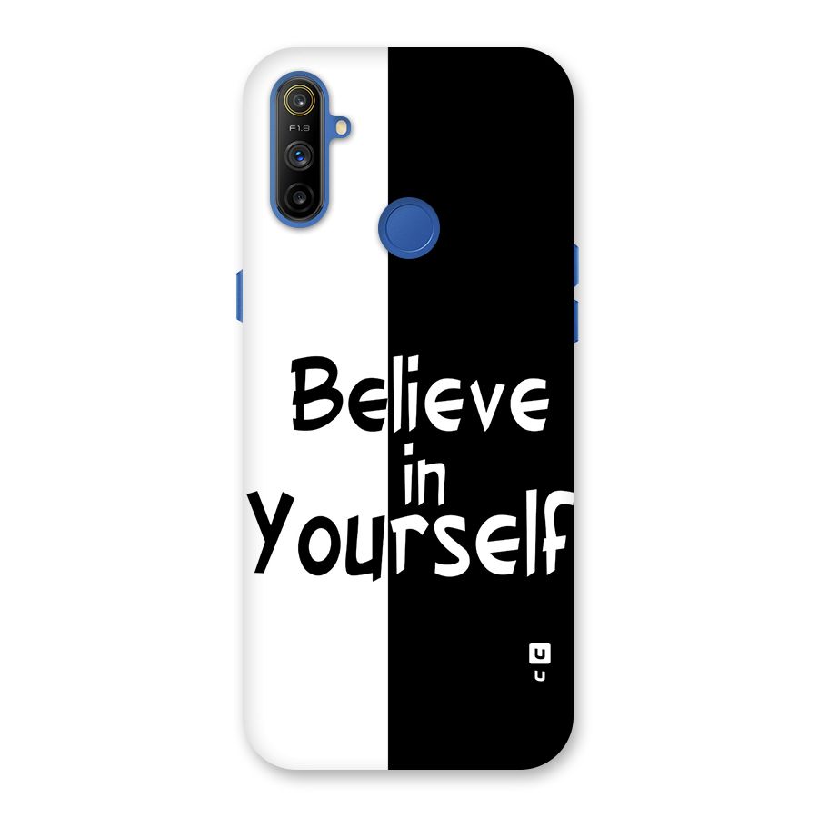 Just Believe Yourself Back Case for Realme Narzo 10A