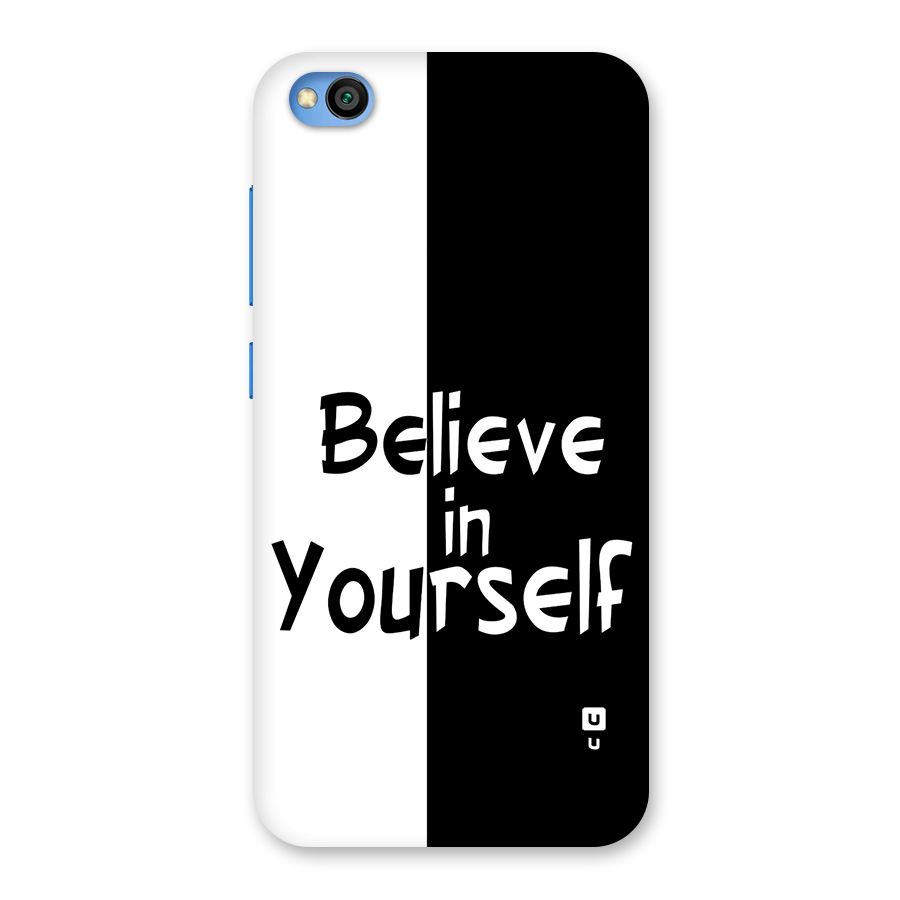 Just Believe Yourself Back Case for Redmi Go