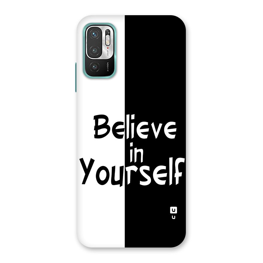 Just Believe Yourself Back Case for Redmi Note 10T 5G