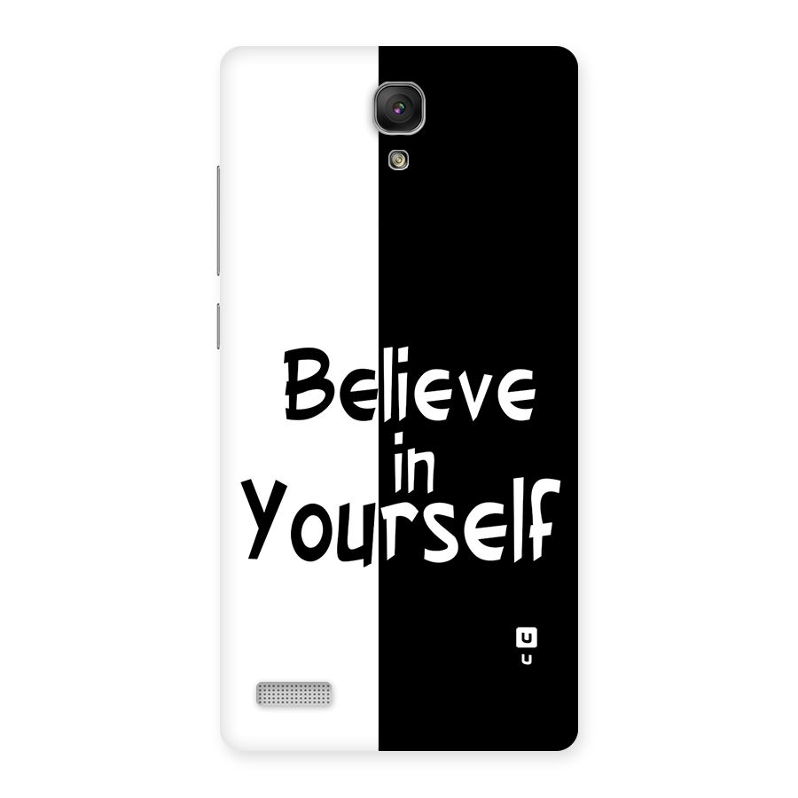 Just Believe Yourself Back Case for Redmi Note 4