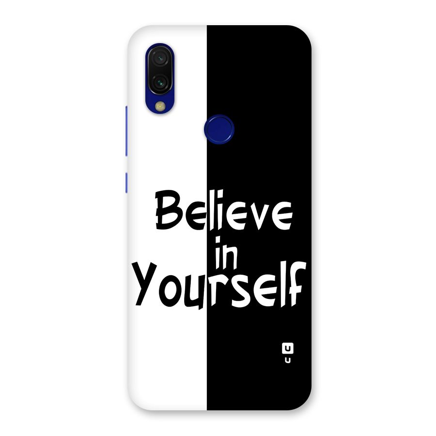 Just Believe Yourself Back Case for Redmi Y3