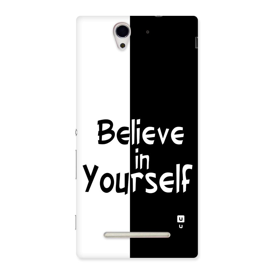 Just Believe Yourself Back Case for Xperia C3