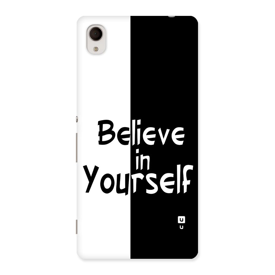 Just Believe Yourself Back Case for Xperia M4