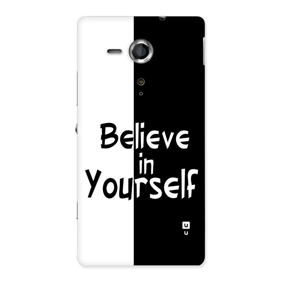 Just Believe Yourself Back Case for Xperia Sp