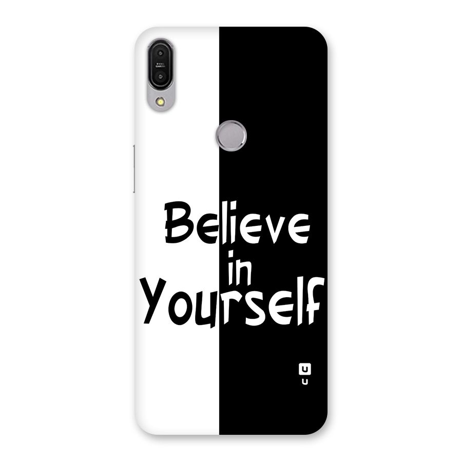 Just Believe Yourself Back Case for Zenfone Max Pro M1