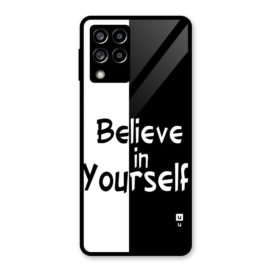 Just Believe Yourself Glass Back Case for Galaxy M53 5G