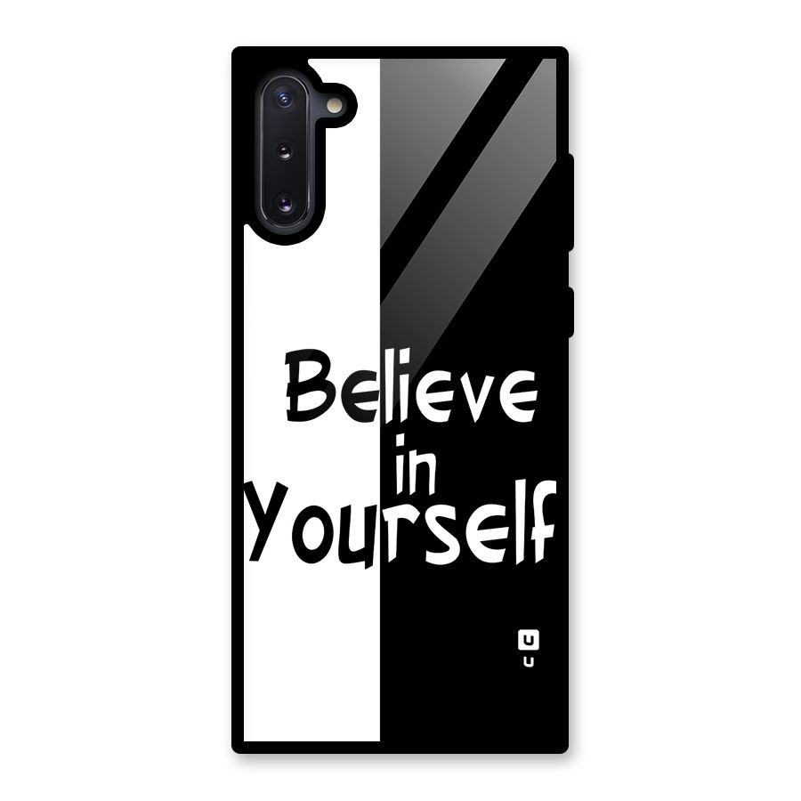 Just Believe Yourself Glass Back Case for Galaxy Note 10