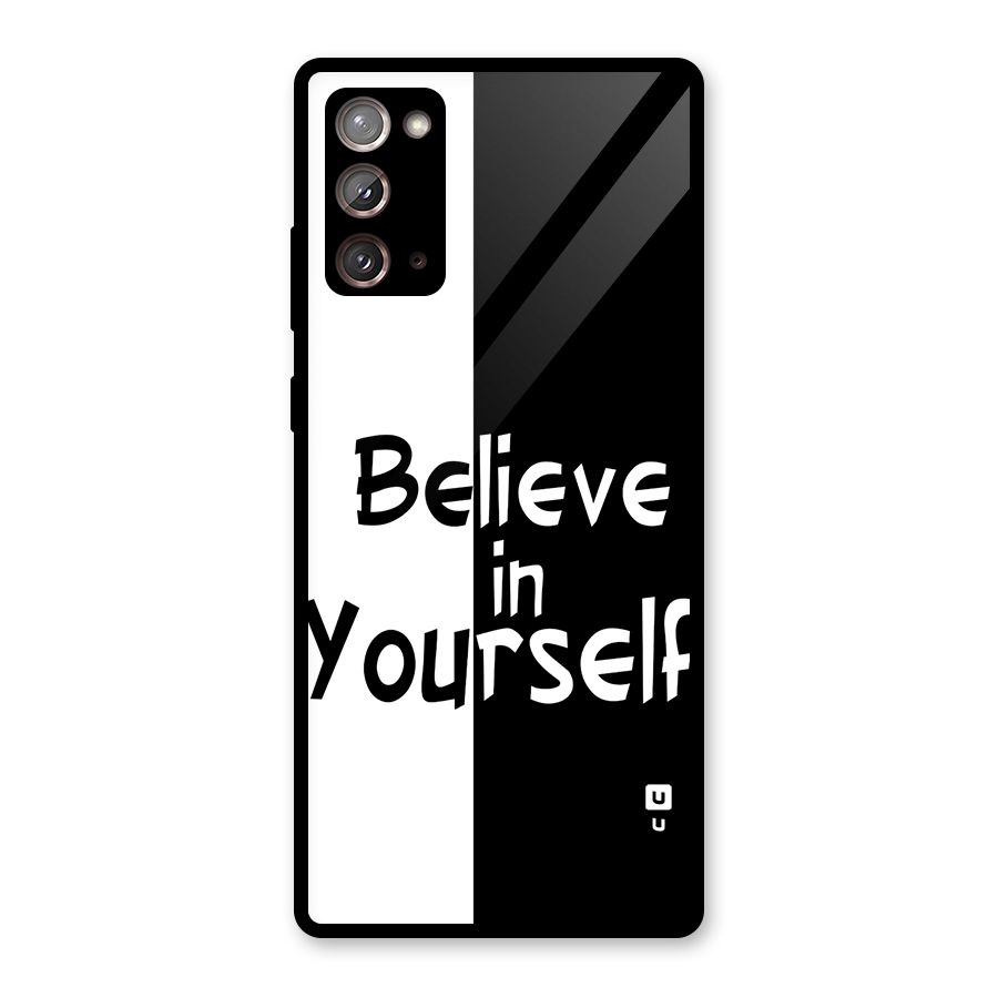 Just Believe Yourself Glass Back Case for Galaxy Note 20