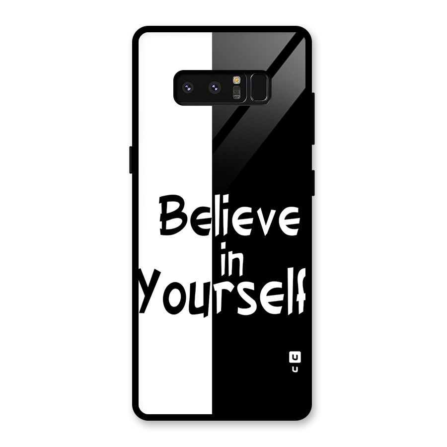 Just Believe Yourself Glass Back Case for Galaxy Note 8