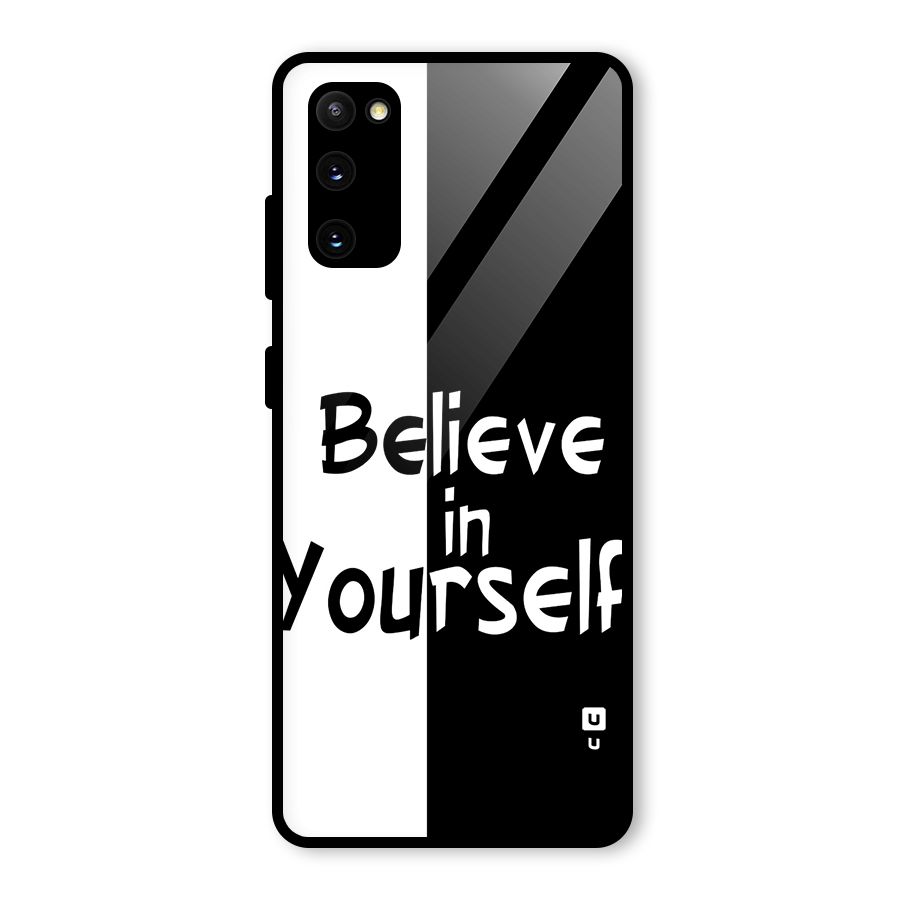 Just Believe Yourself Glass Back Case for Galaxy S20 FE 5G