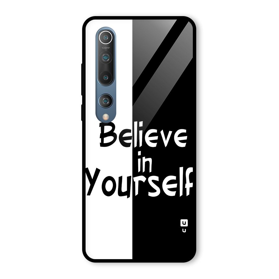Just Believe Yourself Glass Back Case for Mi 10