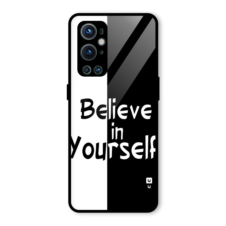Just Believe Yourself Glass Back Case for OnePlus 9 Pro