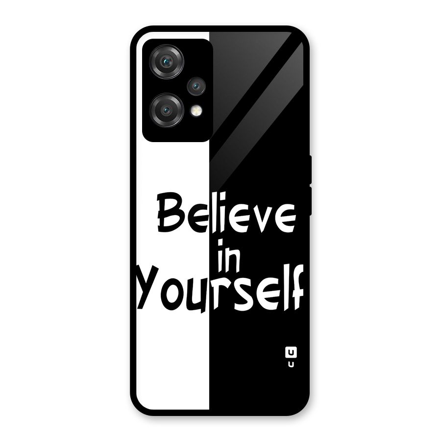 Just Believe Yourself Glass Back Case for OnePlus Nord CE 2 Lite 5G