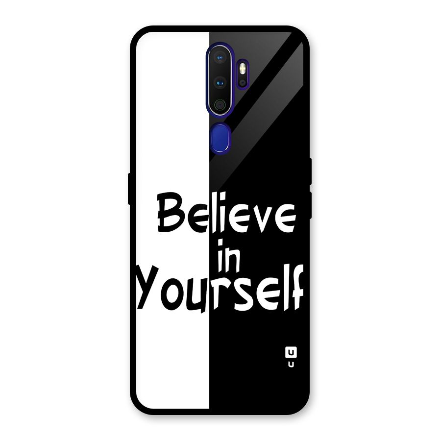 Just Believe Yourself Glass Back Case for Oppo A9 (2020)