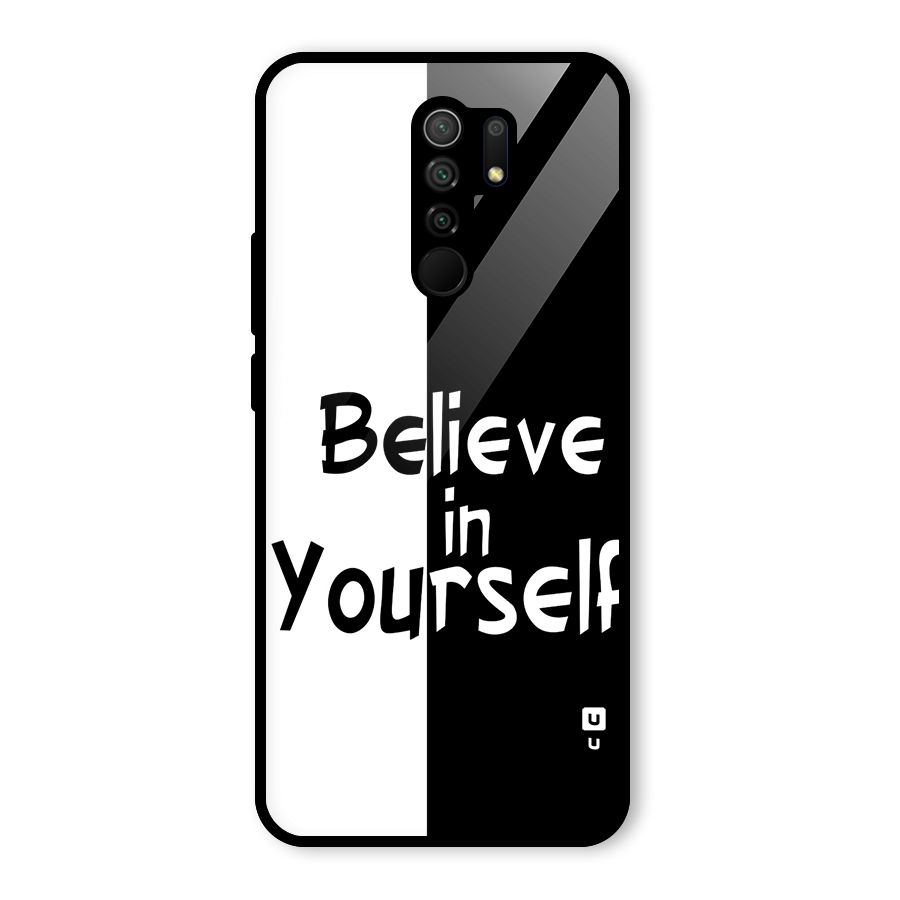 Just Believe Yourself Glass Back Case for Poco M2