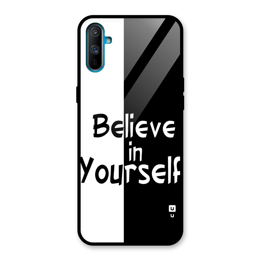 Just Believe Yourself Glass Back Case for Realme C3
