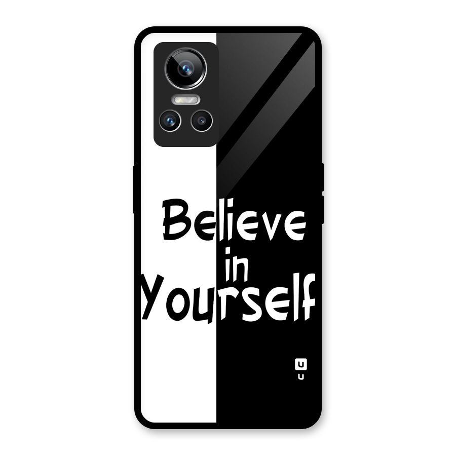 Just Believe Yourself Glass Back Case for Realme GT Neo 3