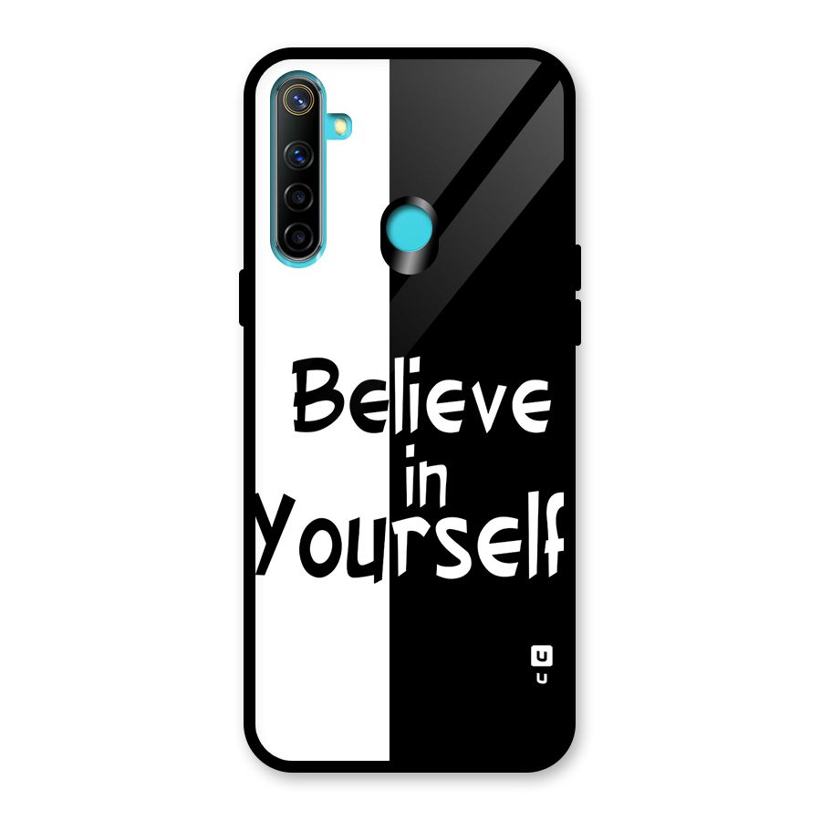Just Believe Yourself Glass Back Case for Realme Narzo 10