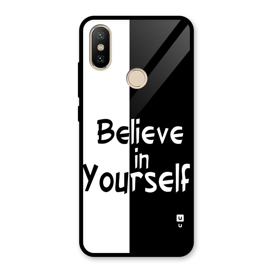 Just Believe Yourself Glass Back Case for Redmi A2