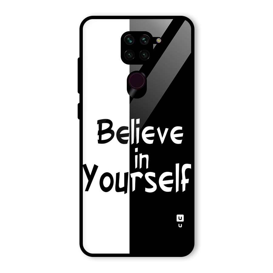 Just Believe Yourself Glass Back Case for Redmi Note 9