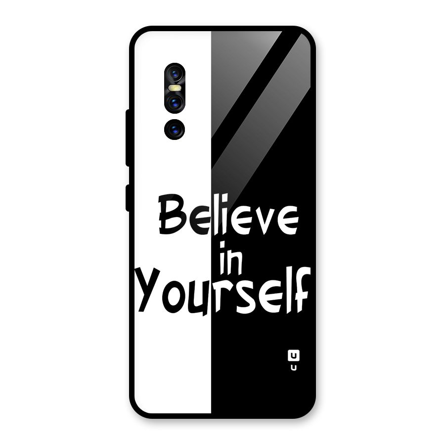 Just Believe Yourself Glass Back Case for Vivo V15 Pro
