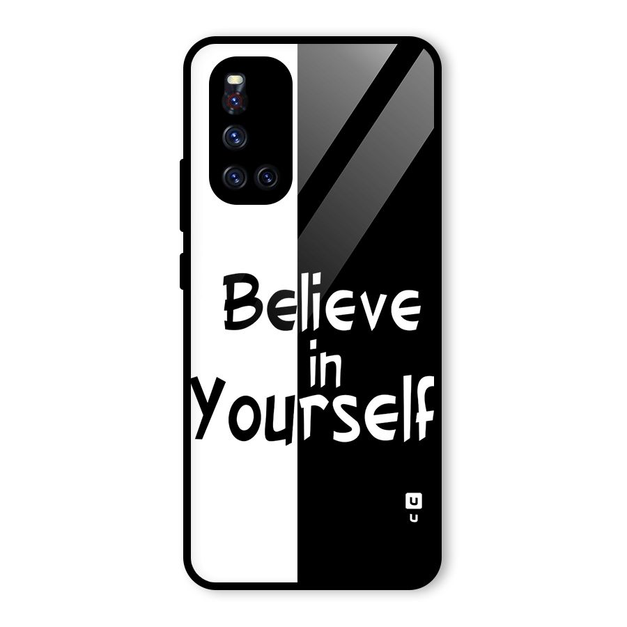 Just Believe Yourself Glass Back Case for Vivo V19