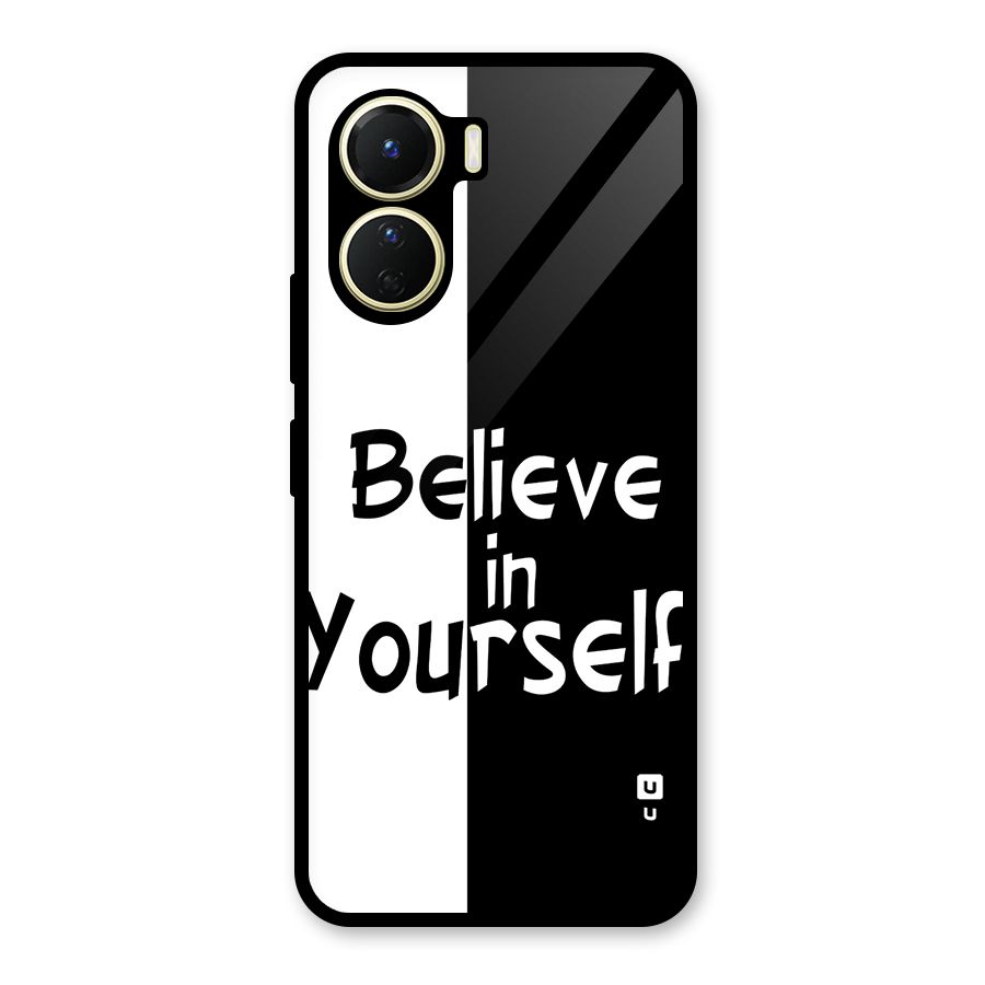 Just Believe Yourself Glass Back Case for Vivo Y16