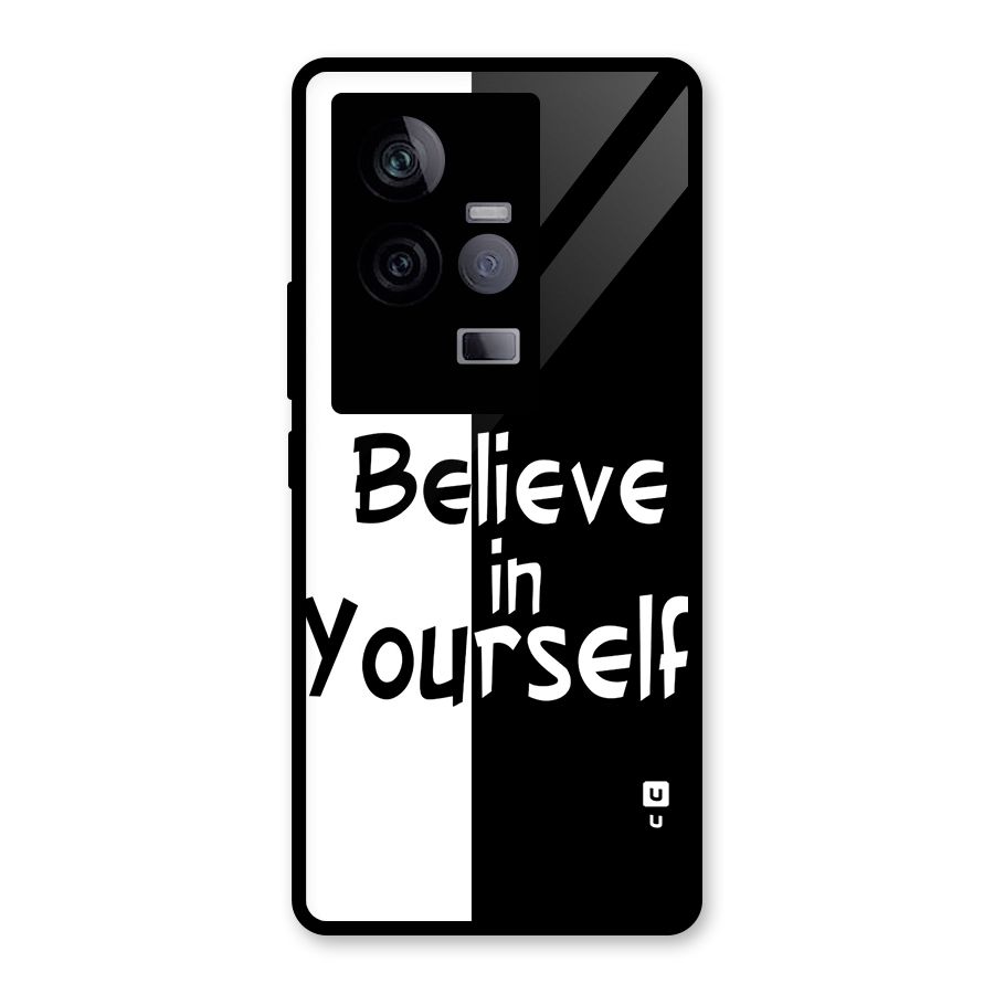 Just Believe Yourself Glass Back Case for Vivo iQOO 11 5G