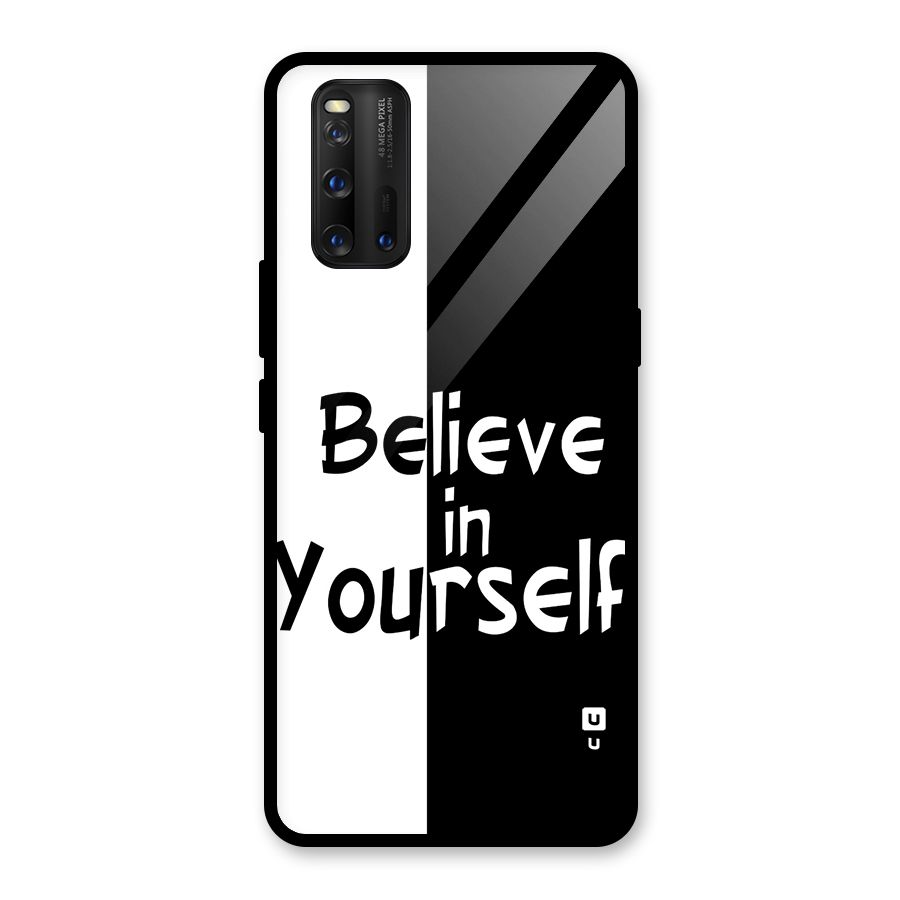Just Believe Yourself Glass Back Case for Vivo iQOO 3