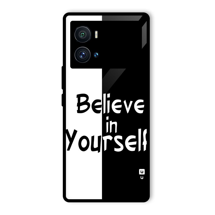 Just Believe Yourself Glass Back Case for Vivo iQOO 9 Pro