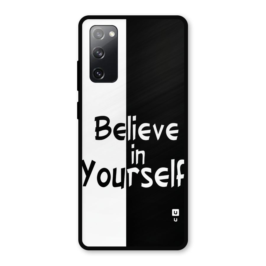 Just Believe Yourself Metal Back Case for Galaxy S20 FE 5G
