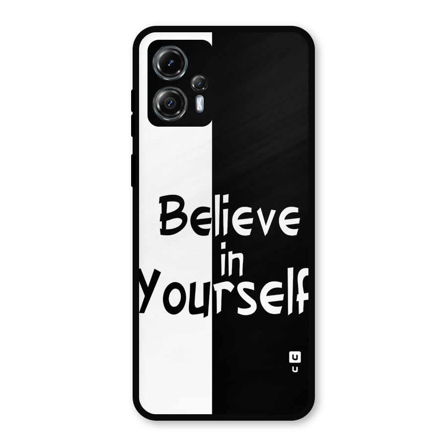 Just Believe Yourself Metal Back Case for Moto G13