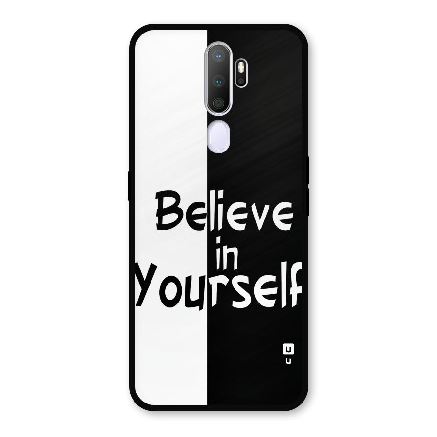 Just Believe Yourself Metal Back Case for Oppo A9 (2020)