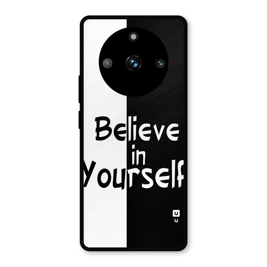 Just Believe Yourself Metal Back Case for Realme Narzo 60 Pro