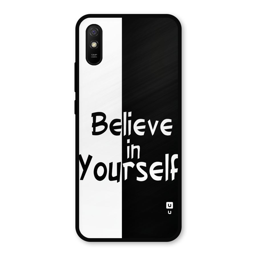 Just Believe Yourself Metal Back Case for Redmi 9a