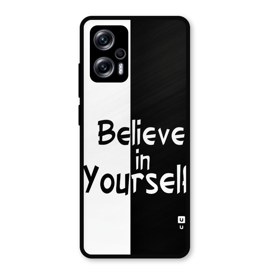 Just Believe Yourself Metal Back Case for Redmi K50i