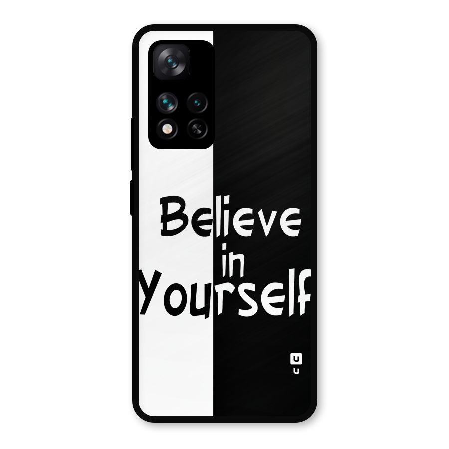 Just Believe Yourself Metal Back Case for Xiaomi 11i Hypercharge 5G