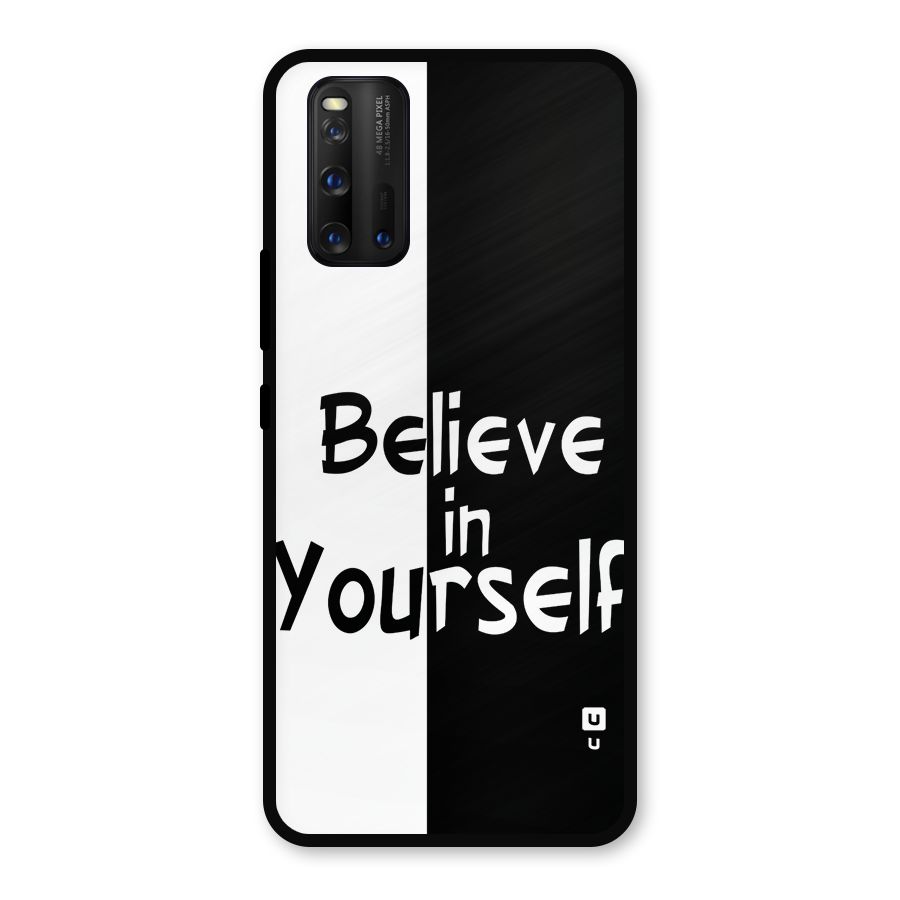 Just Believe Yourself Metal Back Case for iQOO 3